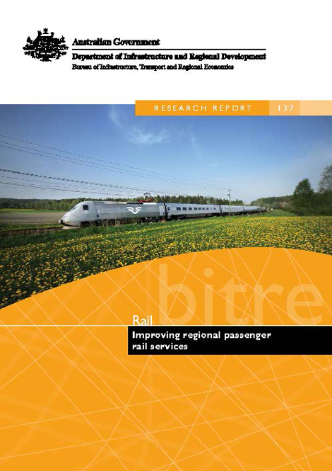 Cover of Improving regional passenger rail services